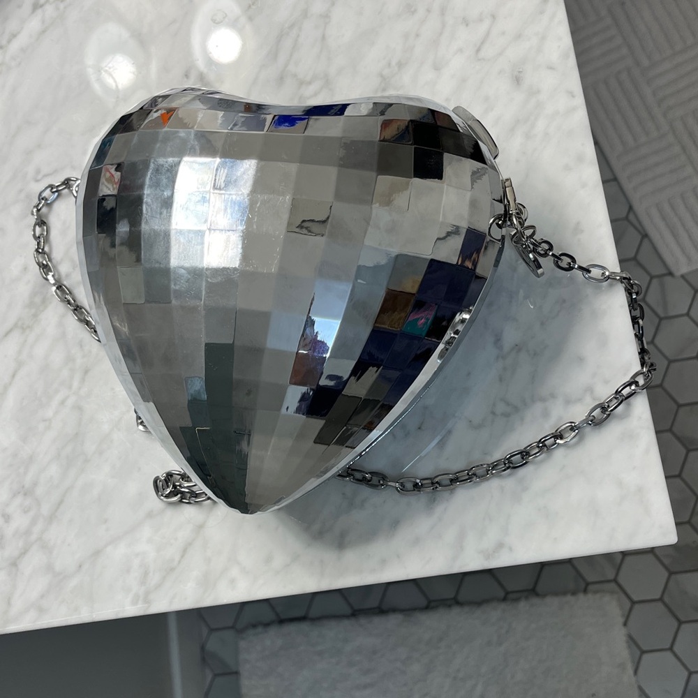 Kate Spade for Target Disco Heart Purse with Pink Interior - Picture 7 of 7